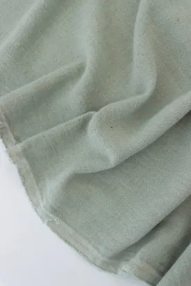 2YD PRECUT; Misty Green Luxor Heavy Linen Slub