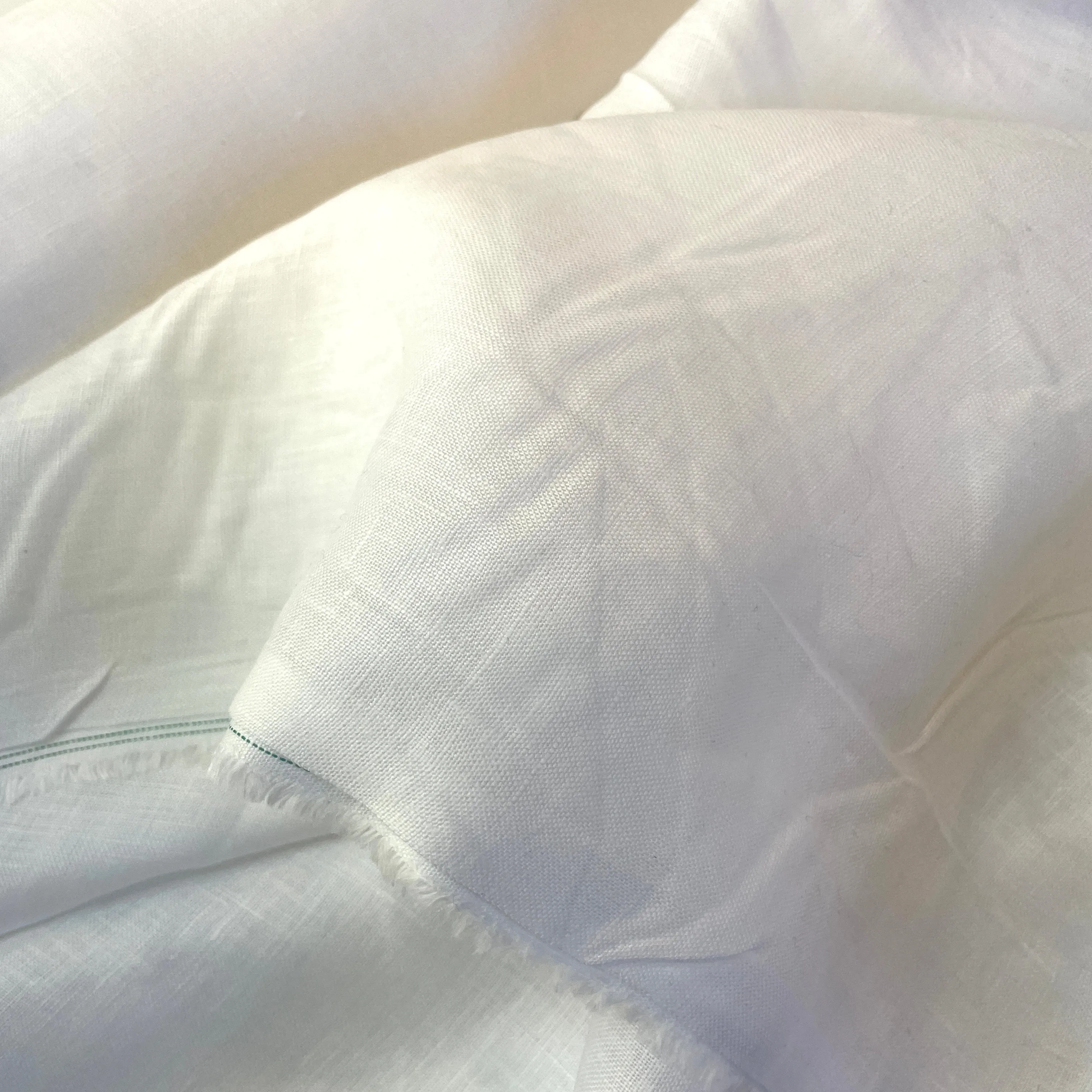 50cm White ice Organic Linen