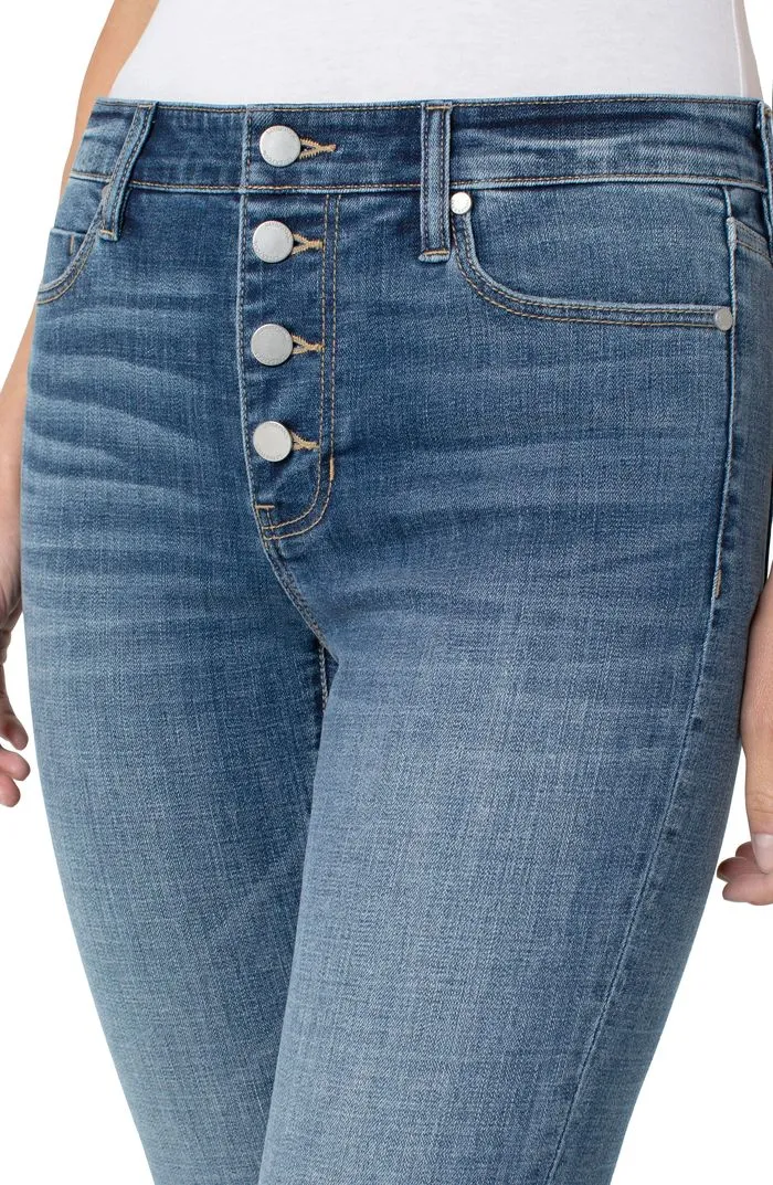 Abby Ankle Skinny Jean With Exposed Buttons