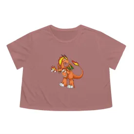 Angetiron Women's Flowy Cropped Tee