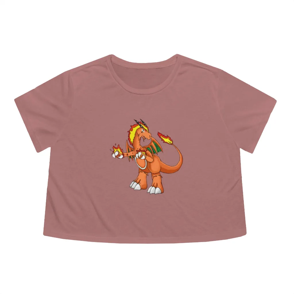 Angetiron Women's Flowy Cropped Tee