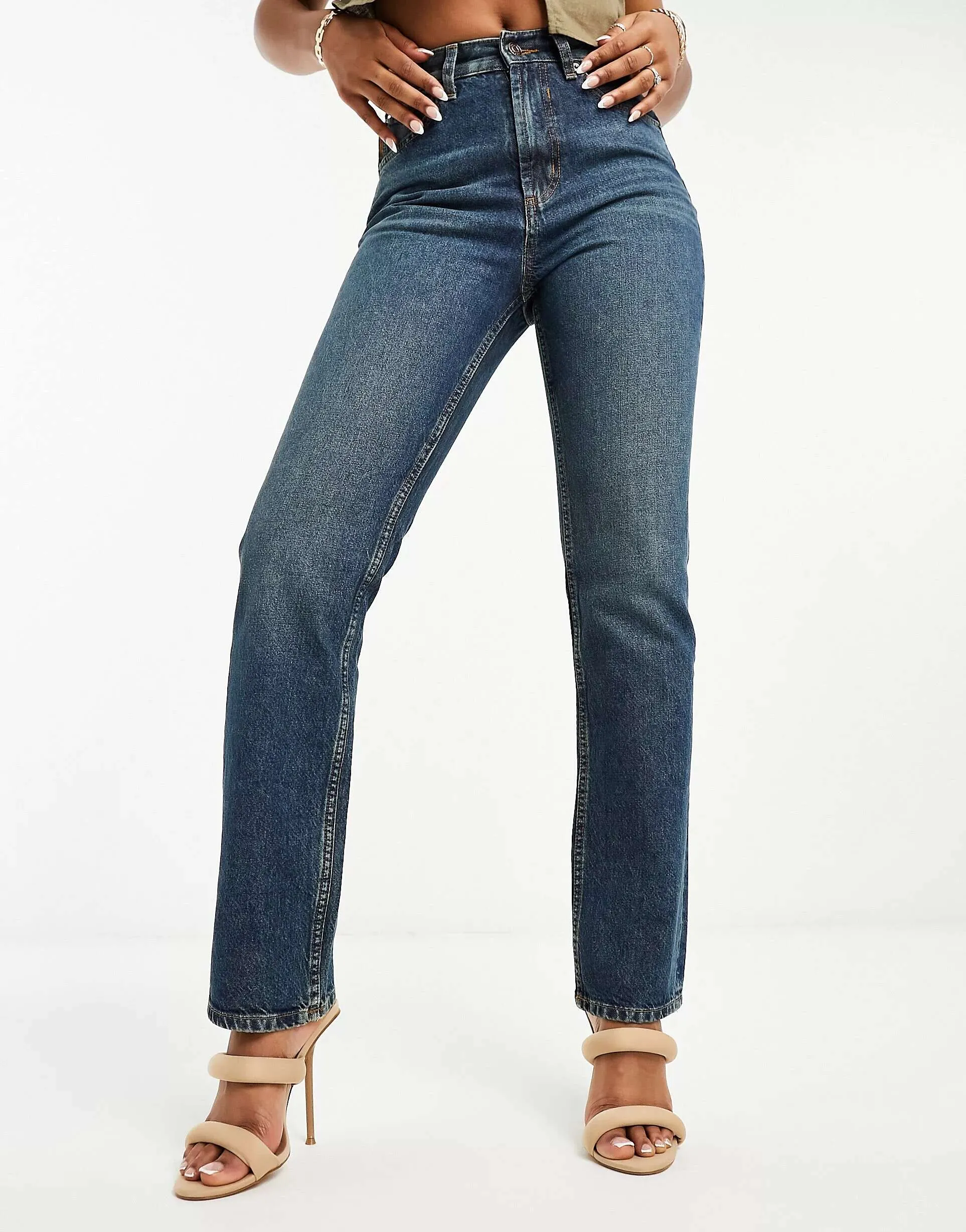ASOS Blue 90s Straight Jeans