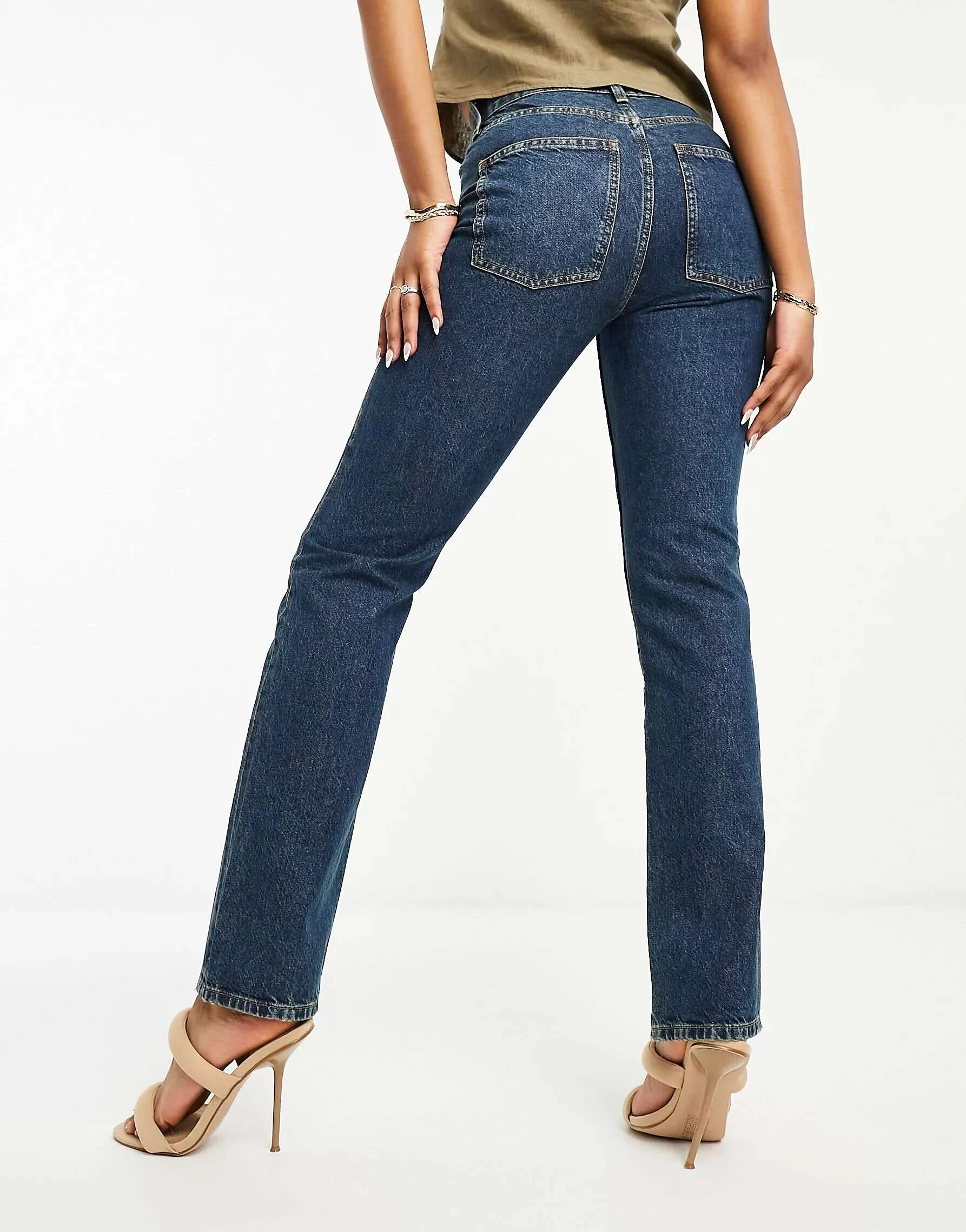 ASOS Blue 90s Straight Jeans