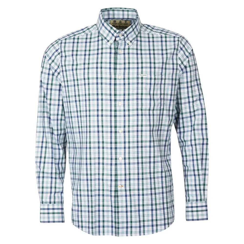 Barbour Hallhill Performance Mens Shirt - Green