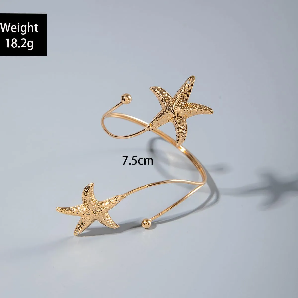 Bohemia Upper Arm Bracelets Gold Silver Butterfly Flower Starfish Seashell Coil Swirl Leaf Armband Bracelet Adjustable Metal Open Upper Arm Cuff Bangle for Women Boho Jewelry Gifts
