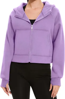 Cosy Pyro Womens Zip Up Hoodies Fleece Jackets Long Sleeve Sweatshirts Fall Fashion Outfits 2025