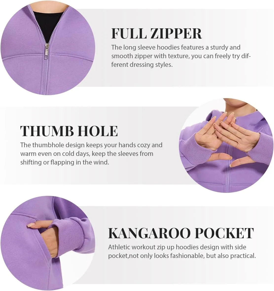 Cosy Pyro Womens Zip Up Hoodies Fleece Jackets Long Sleeve Sweatshirts Fall Fashion Outfits 2025