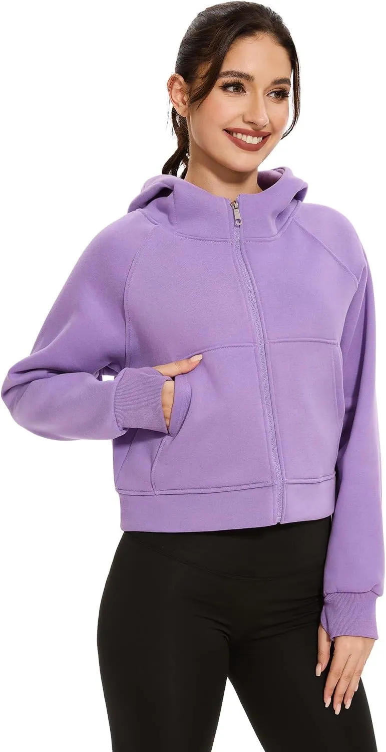 Cosy Pyro Womens Zip Up Hoodies Fleece Jackets Long Sleeve Sweatshirts Fall Fashion Outfits 2025