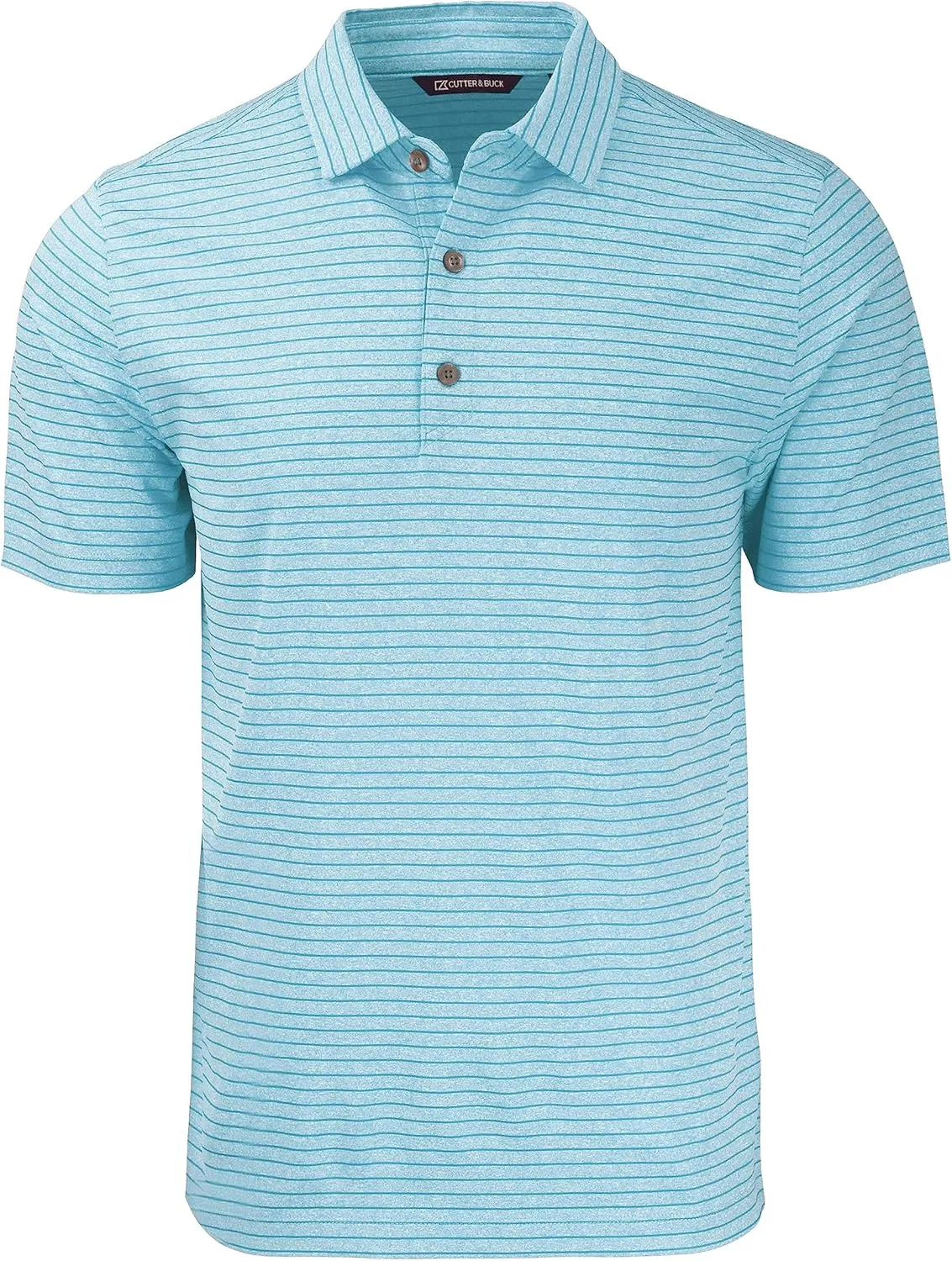 Cutter & Buck Forge Eco Heather Stripe Stretch Recycled Mens Big & Tall Polo
