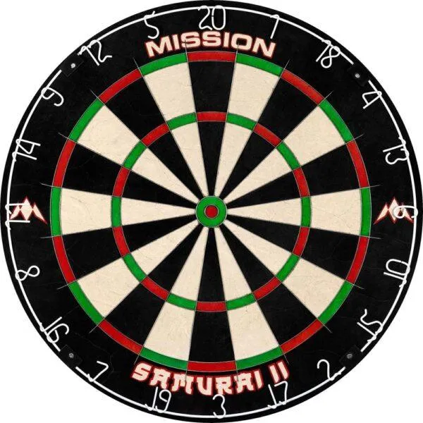 DARTSTORE – The Complete Kit : Pro Surround, Samurai II Dartboard, Throwline Oche, 6 Darts
