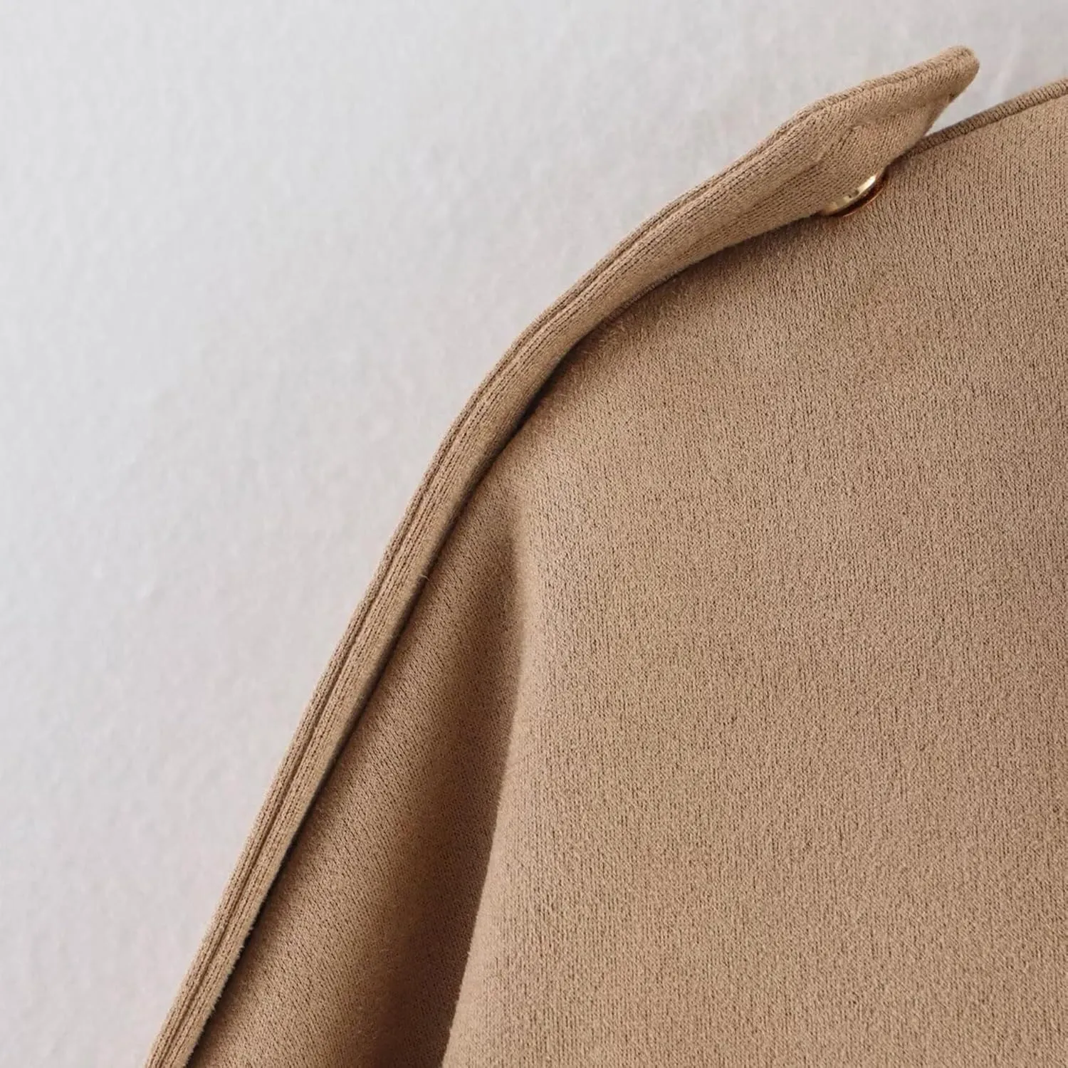 Faux Suede Jacket Women Oversized Long Sleeve Zip Up Epaulet Bomber Leather Jackets Oversized Casual Coat
