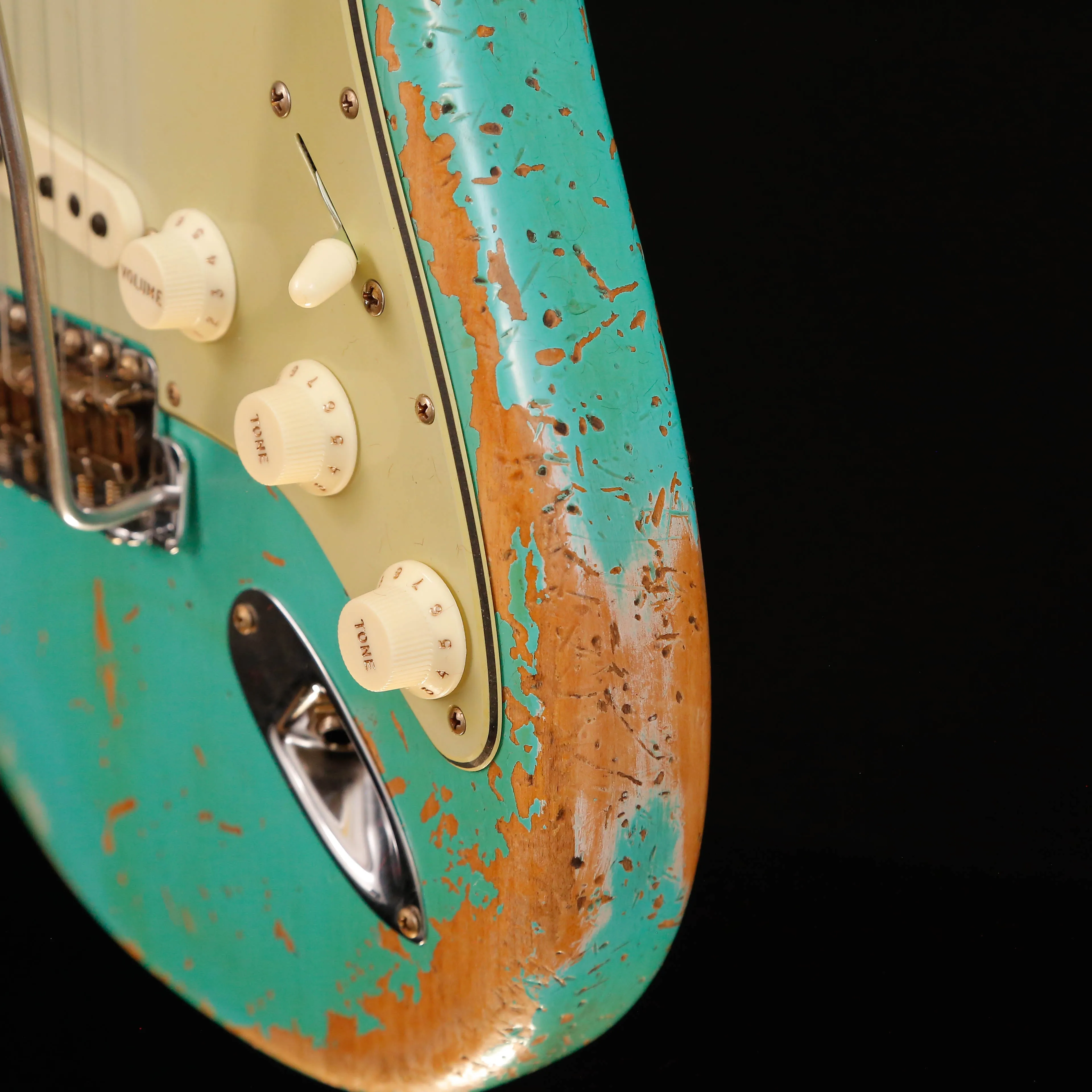 Fender Custom Shop 1960 Dual-Mag II Stratocaster Super Heavy Relic, Sfm Green 7lbs 9.1oz