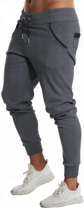 FLYFIREFLY Men's Jogger Sweatpants Gym Workout Running Pants Athletic Bottom Training Track Pants Joggers for Men