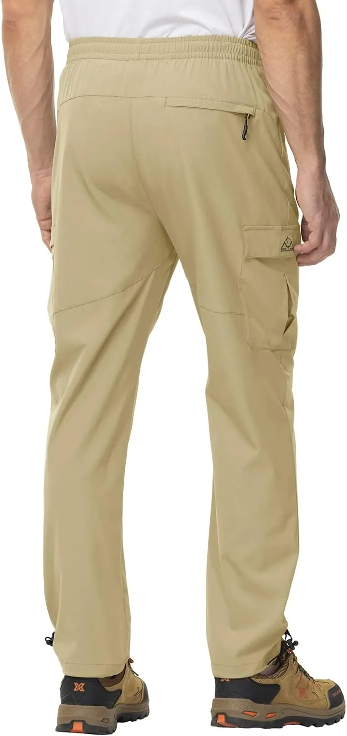 Gopune Men's Lightweight Joggers Quick Dry Hiking Athletic Pants Outdoor Running Casual Track Pants