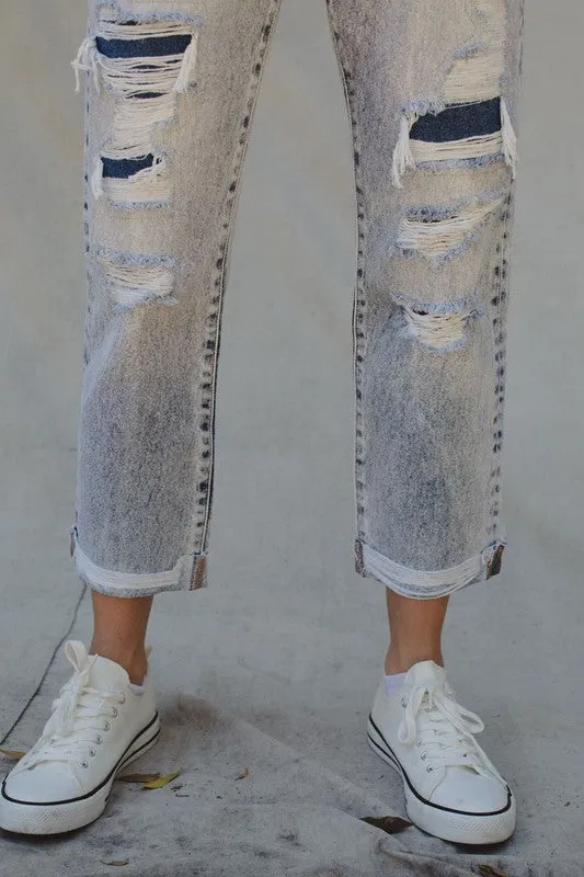 KanCan High Rise Straight Jeans