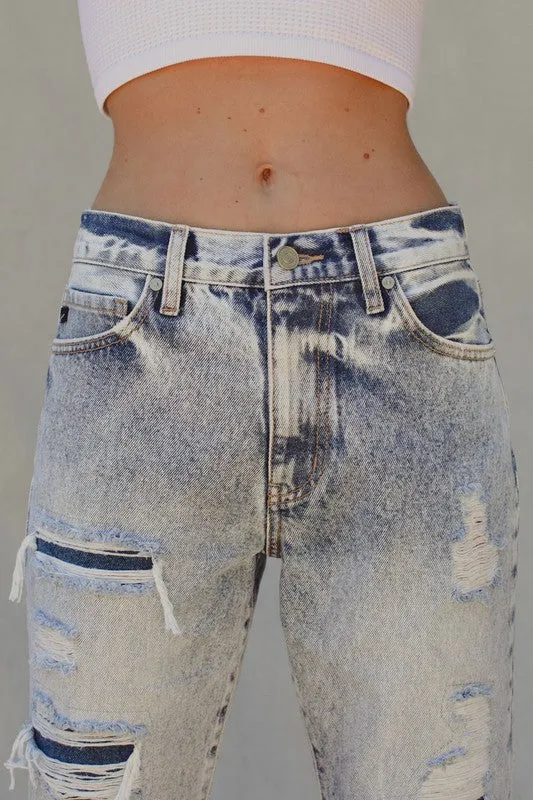 KanCan High Rise Straight Jeans
