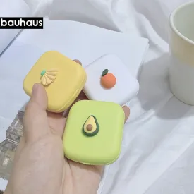 Kawaii Fruit Contact Lens Case Box With Mirror