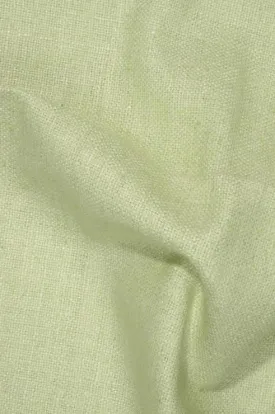 Lime Green Cream Silk Linen (Matka) Fabric