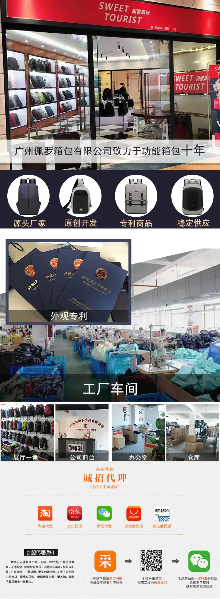 Male large-capacity functional travel bag
