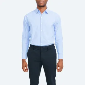 Men's Aero Dress Shirt - Solid Blue Nylon