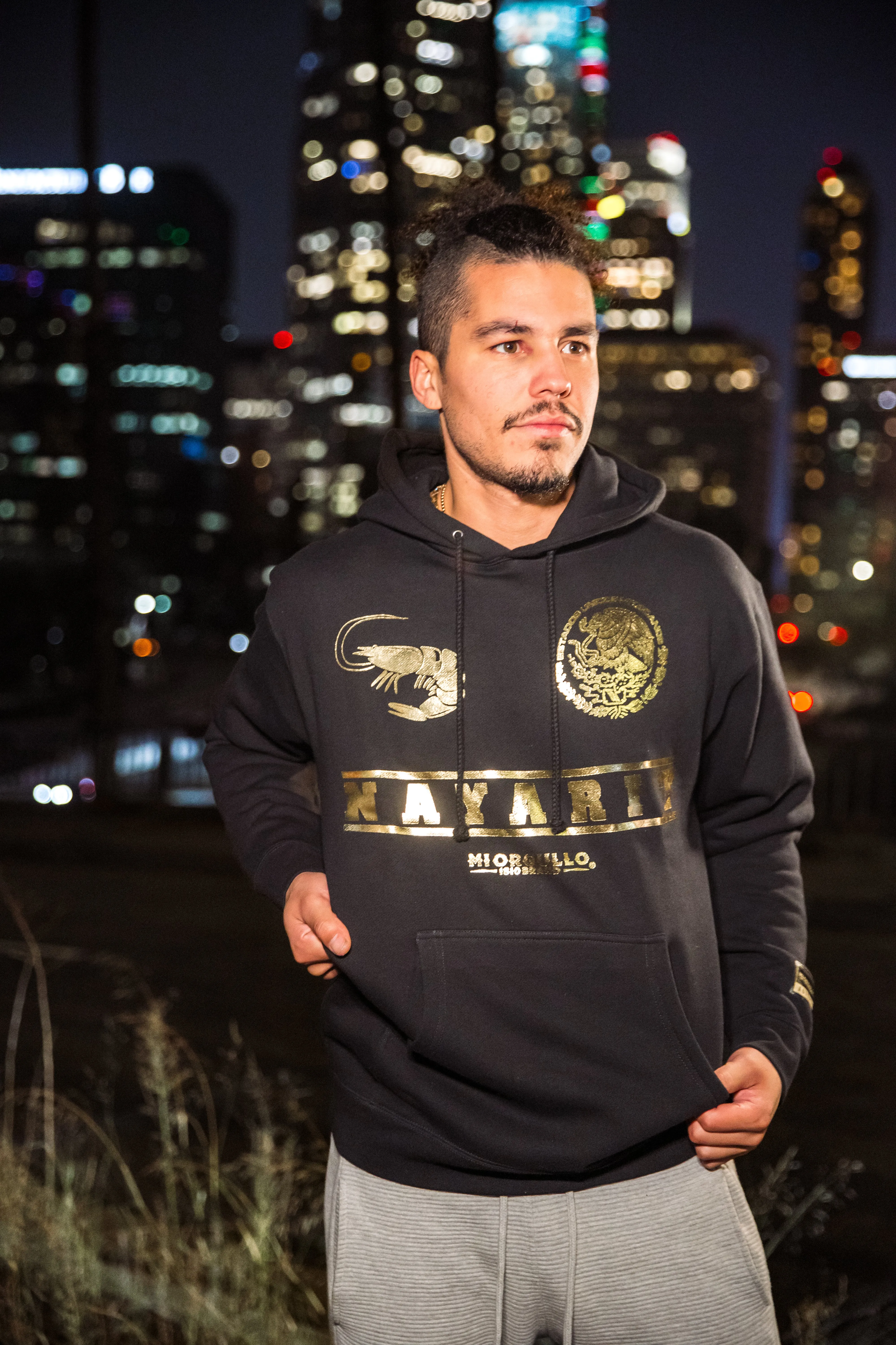 MEN’S BLACK GOLD RUSH NAYARIT HOODIE