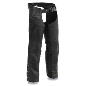 Men's Chaps w/ Cool Tec® Leather & Zippered Thigh Pockets