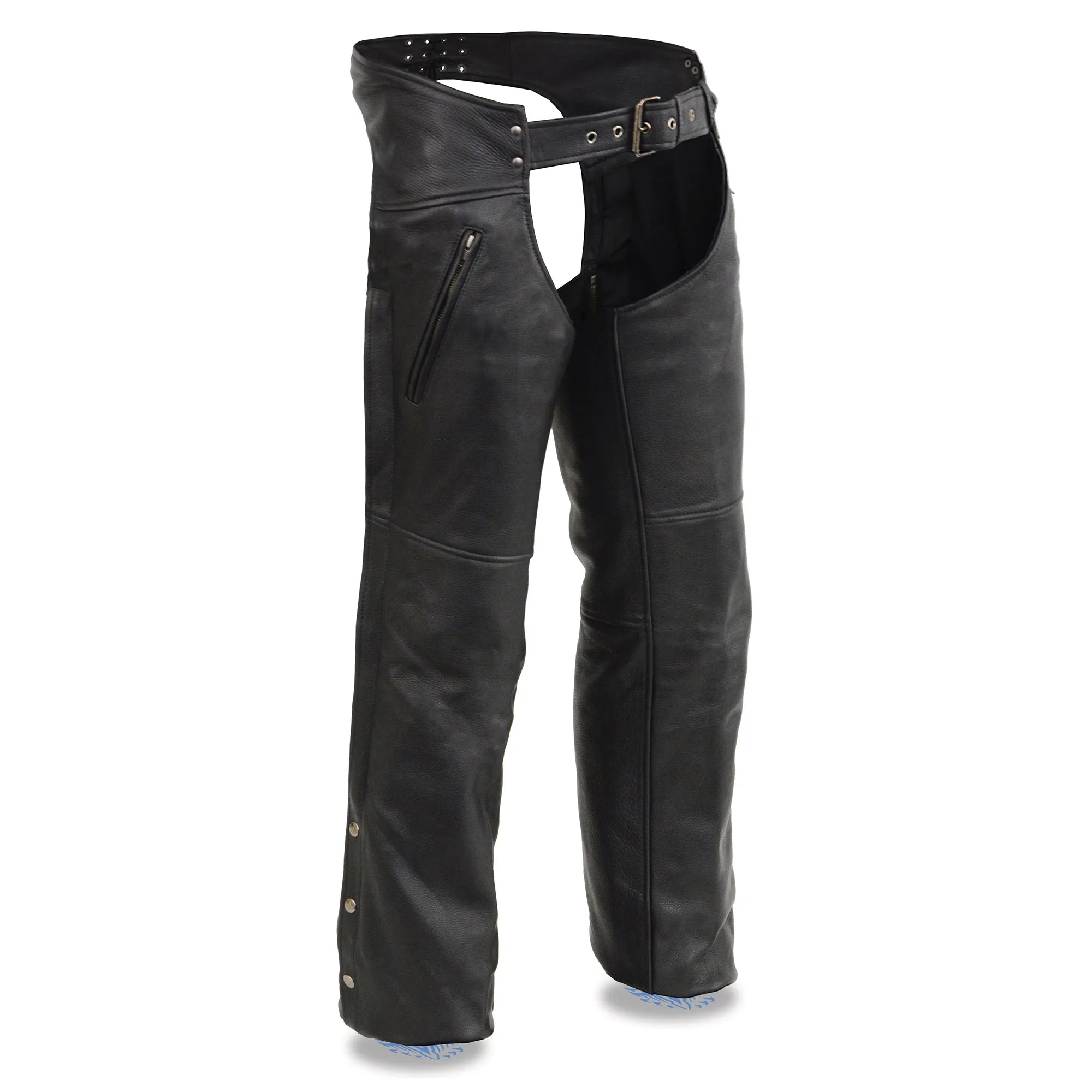 Men's Chaps w/ Cool Tec® Leather & Zippered Thigh Pockets