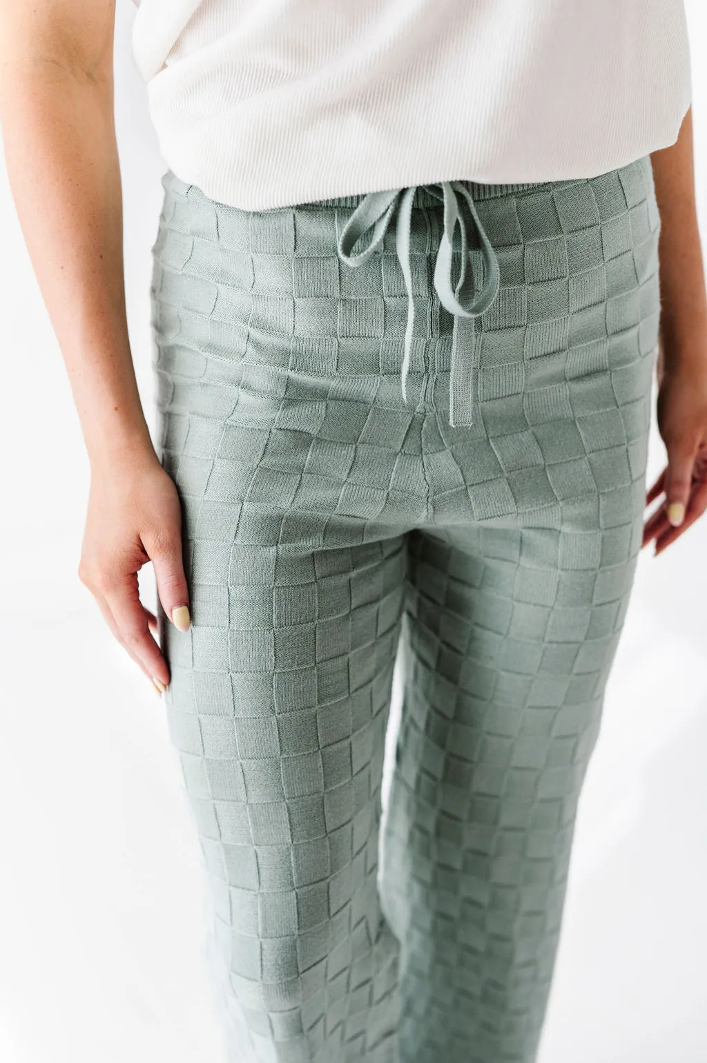 Morgan Textured Lounge Pants - Size Small Left