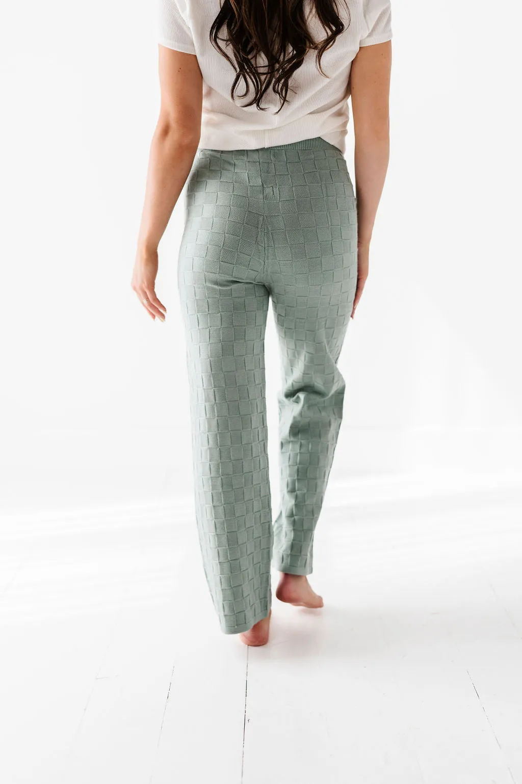 Morgan Textured Lounge Pants - Size Small Left
