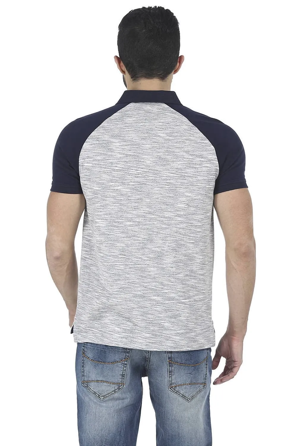 Muscle Fit Raglan Polo T Shirt