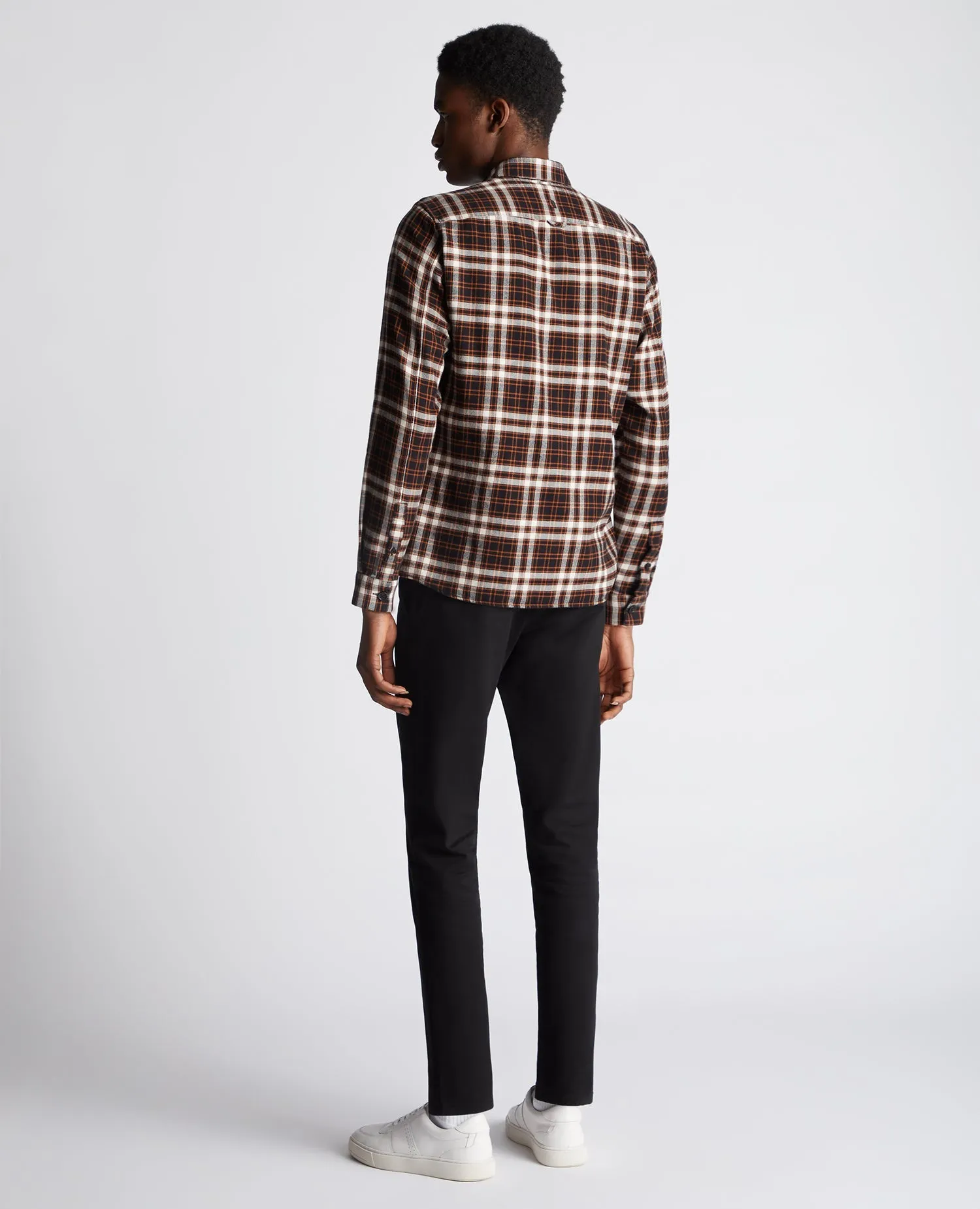 Regular Fit Checked Cotton Overshirt