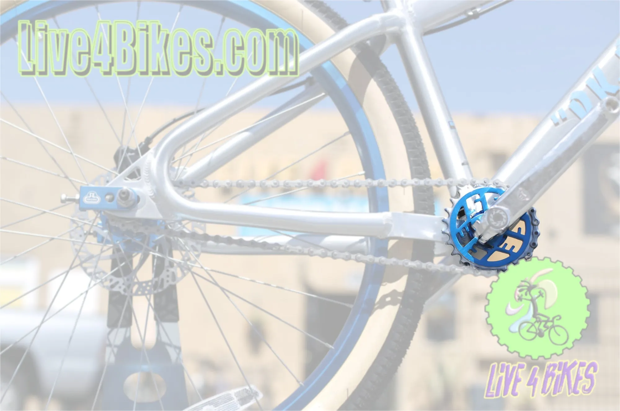SE Racing One Piece Alloy Spider BMX Chainring 33T Blue - Live4Bikes