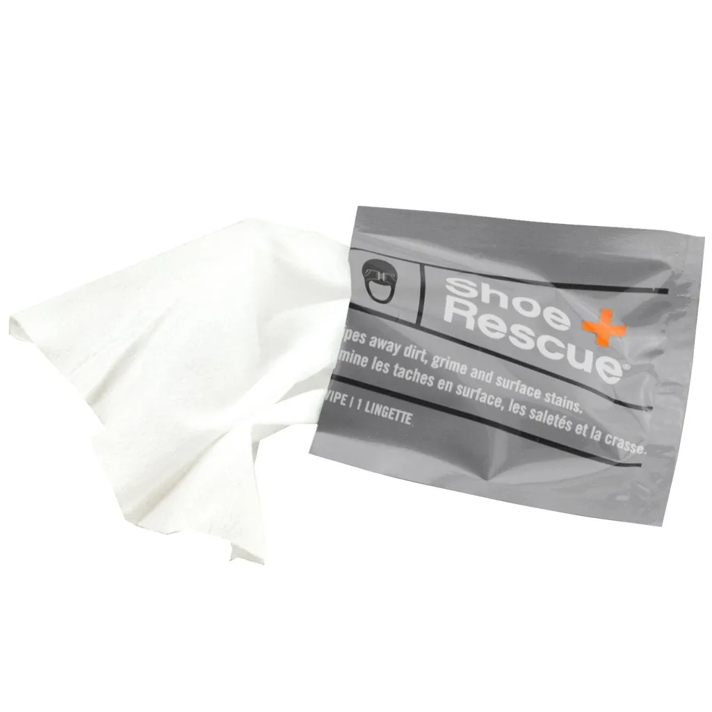 ShoeRescue All-Natural Shoe Cleaning Wipes - Box of 10 Individually Wrapped Wipes