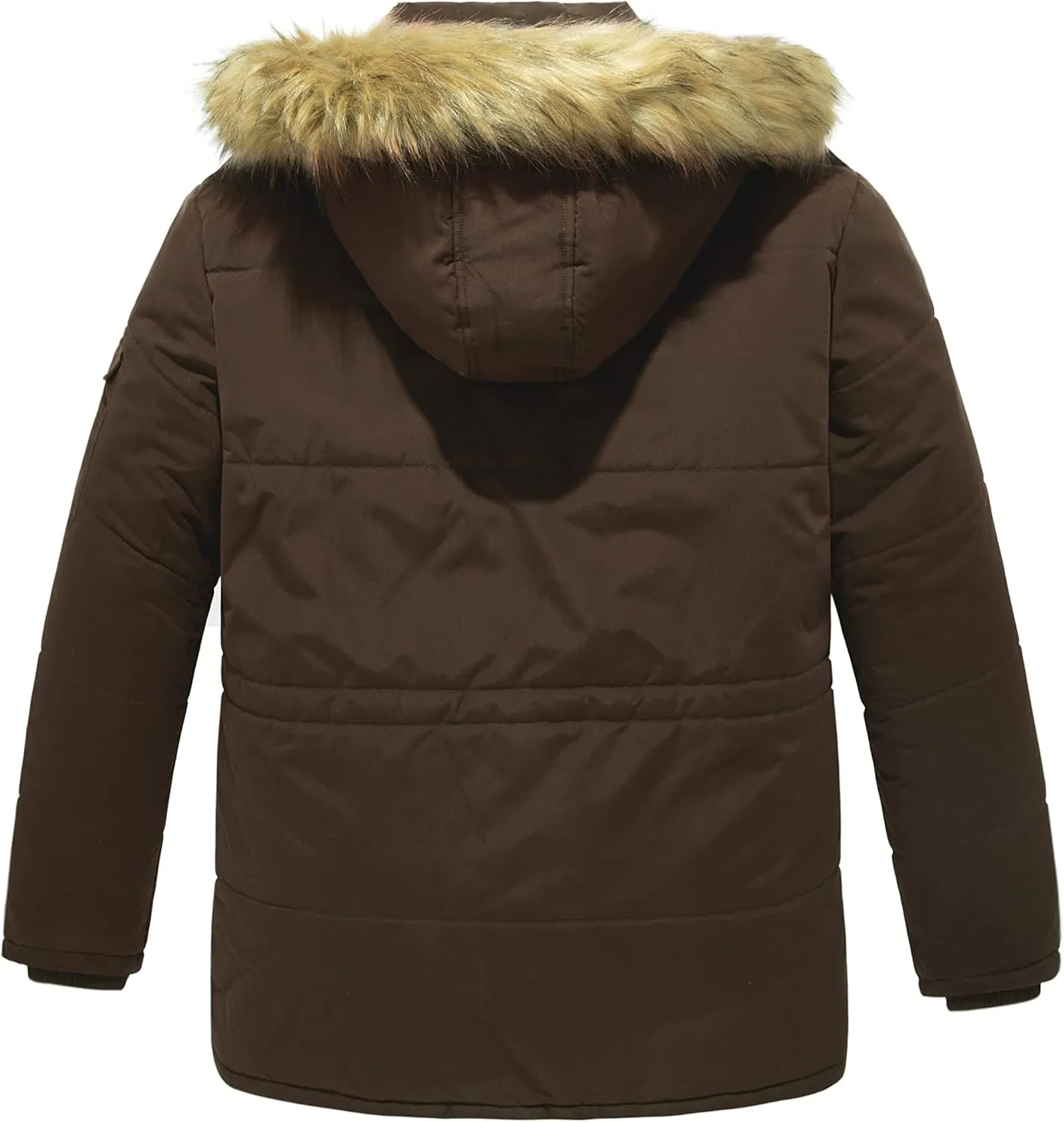 Soularge Men's Big and Tall Winter Warm Heavy Hooded Parka Jacket