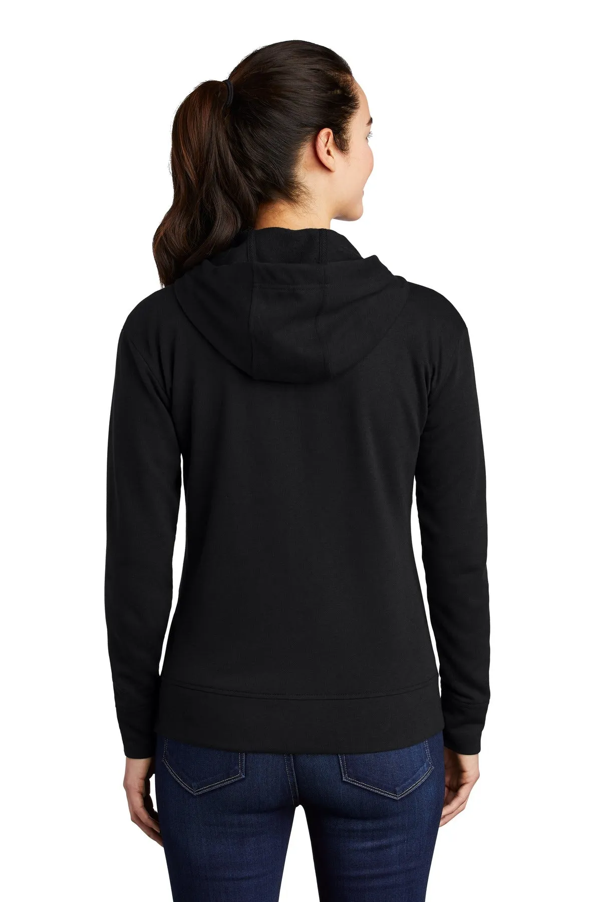 Sport-Tek ® Ladies PosiCharge ® Tri-Blend Wicking Fleece Full-Zip Hooded Jacket LST293