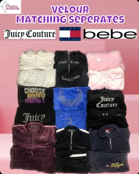 Velour Track Matching Separates Juicy Couture, Bebe, Tommy Hilfiger and other top brands