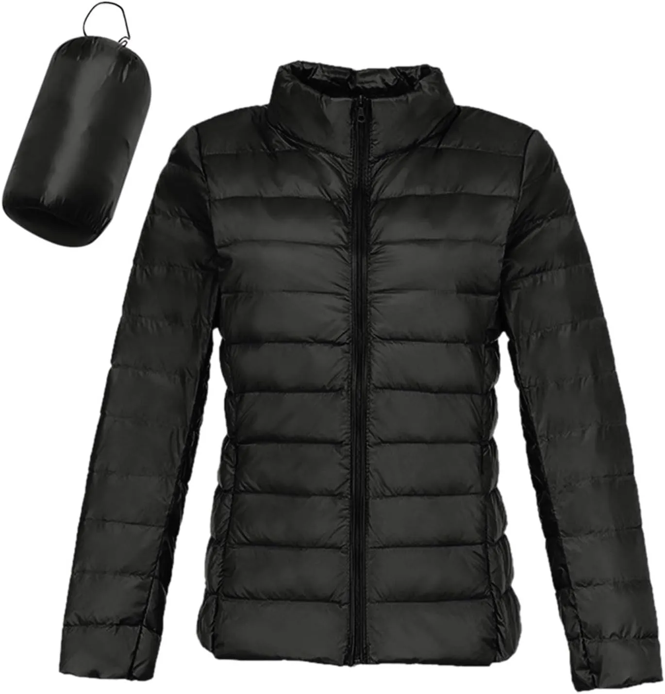 Womens Puffer Jacket 2023 Winter Warm Packable Lightweight Down Jacket Slim Fit Hooded Jacket Short Duck Down Coat for Travel