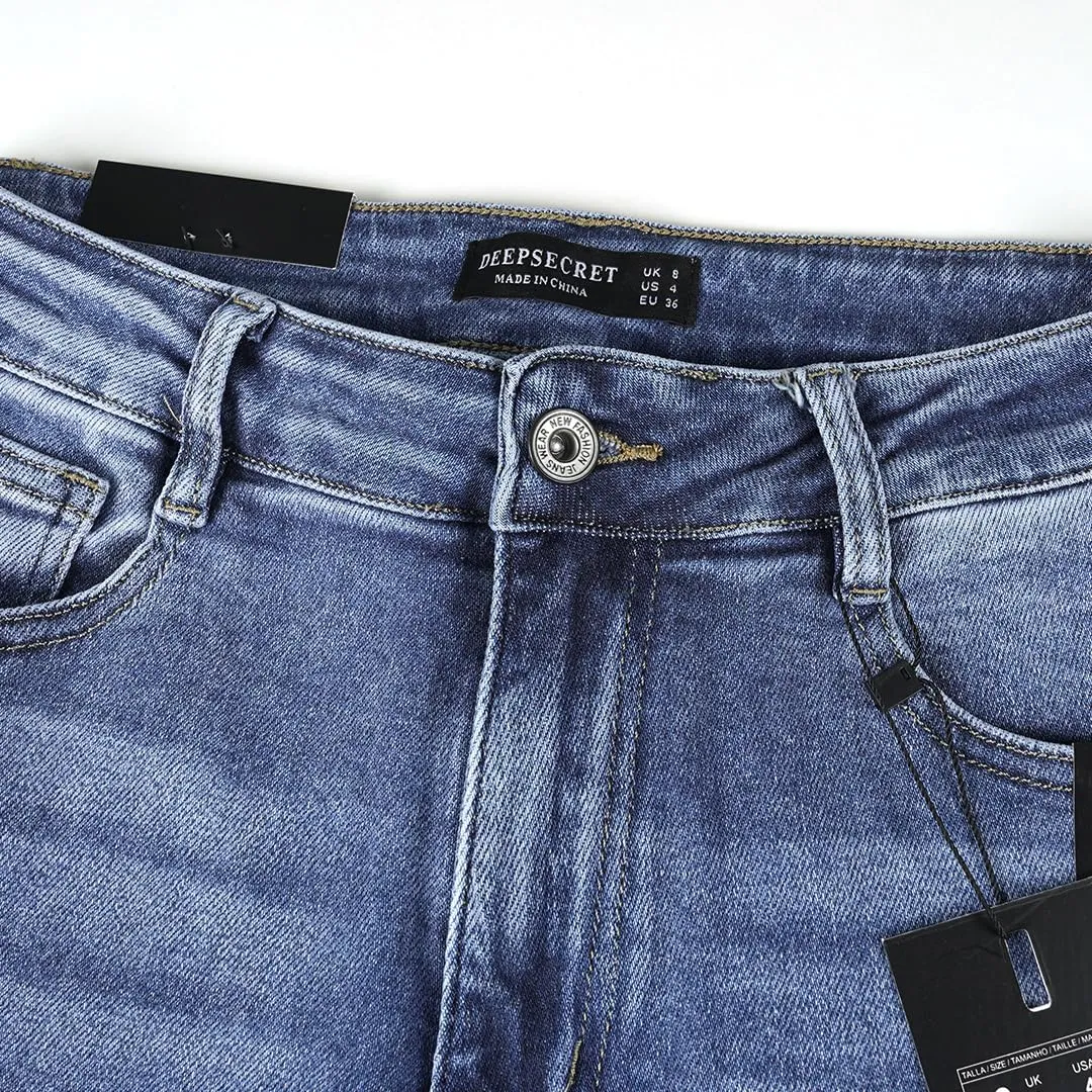 Women's Stretch Jeans Straight Leg Flexibility & Durability