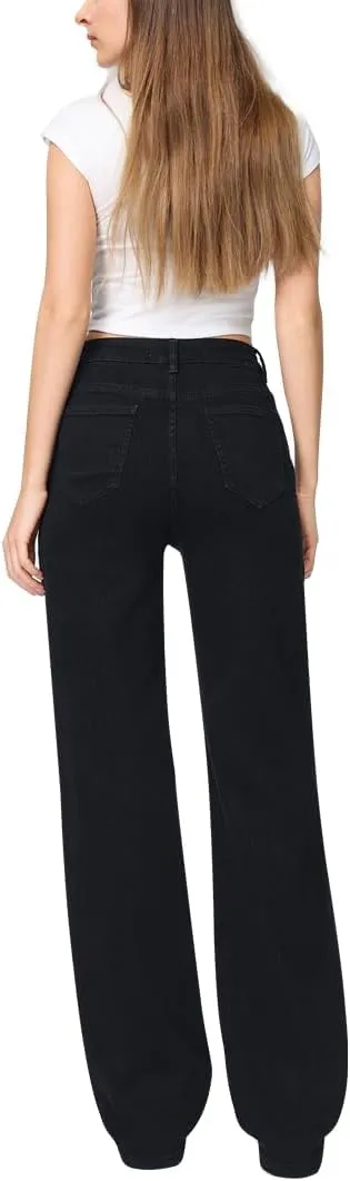 Women's Stretch Jeans Straight Leg Flexibility & Durability