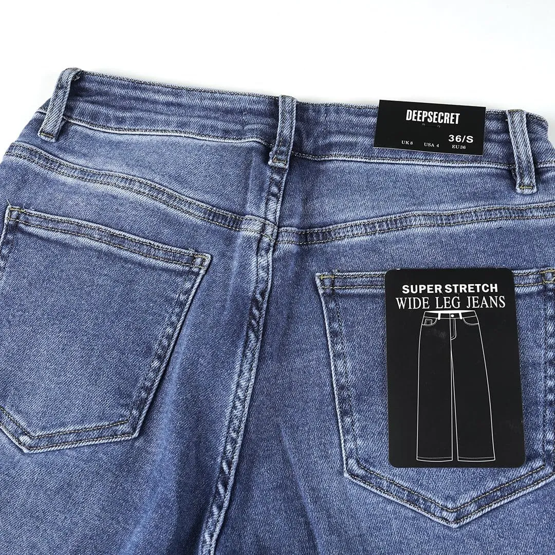 Women's Stretch Jeans Straight Leg Flexibility & Durability